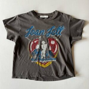 Daydreamer Joan Jett T-Shirt - Charcoal size Small